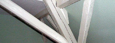 Tragende Holzbalken